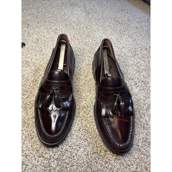 G.H. Bass & Co Shoes Mens Size 10M Burgundy Leather Weejuns Penny Loafers Clive